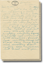 la 10 décembre 1916 lettre avec 2 pages
