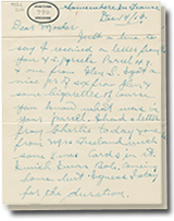 la 14 décembre 1916 lettre avec 2 pages