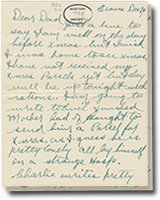 la 24 décembre 1916 lettre avec 2 pages