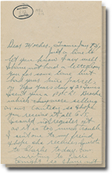 January 5, 1917 letter with 2 pages