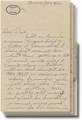 la 11 janvier 1916 lettre avec 4 pages