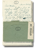 la 24 février 1916 lettre avec 2 pages et une enveloppe