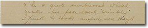 exerpt from letter: