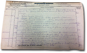 photo of the First Cavalry Machine Gun Squadron war diary
