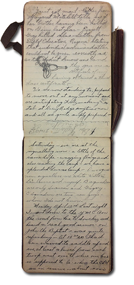 page of George Hambley's  journal
