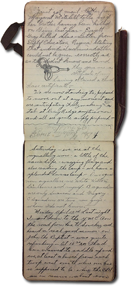 page of George Hambley's journal