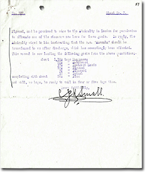 letter from C.J.R. Small