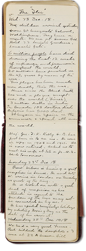 page of diary of Robert Dennistoun