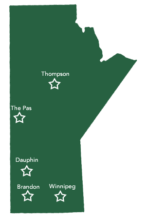 Map of Manitoba