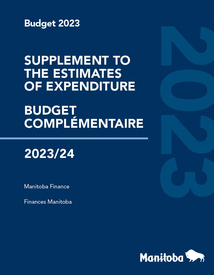 Manitoba Finance Main Estimates Supplement