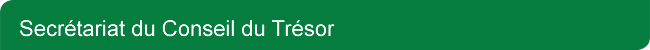 Secrétariat du Conseil du Trésor