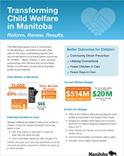 Thumbnail for Fact Sheet on Transforming Child Welfare in Manitoba