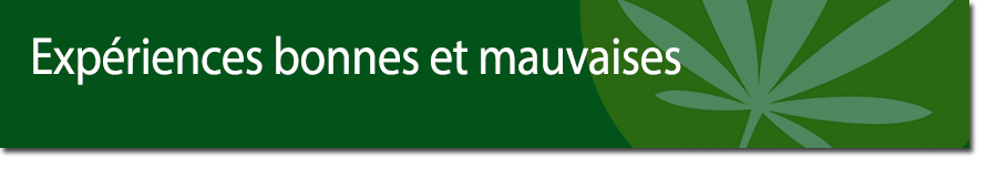 Expériences bonnes et mauvaises ""