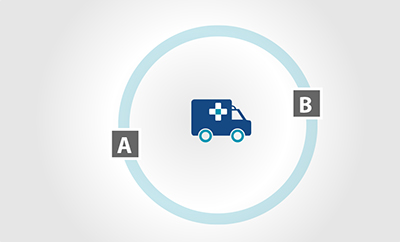 This ensures that both communities have ambulance coverage in case a second call is received.