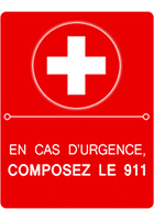 If this is an emergency, call 911 en cas d'urgence, composez le 911