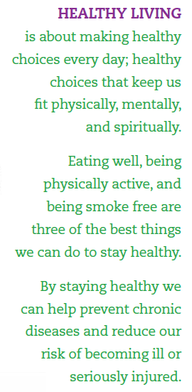 Healthy Living is about making healthy choices every day [image]
