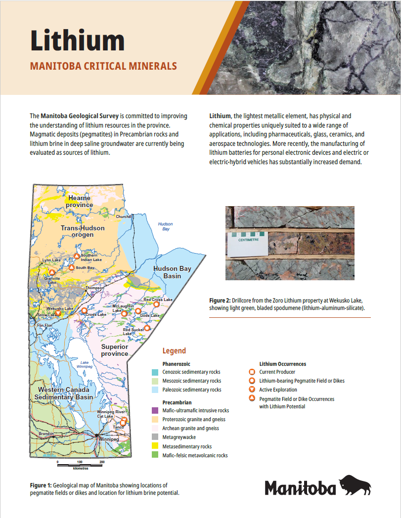 Lithium in Manitoba