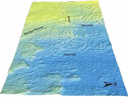 Glacial Fluting near Hodgson Map#3