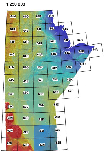 1:250 000 map of Manitoba