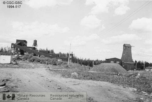 Cuprus Mine of Hudson Bay Mining and Smelting at Flin Flon, Manitoba.