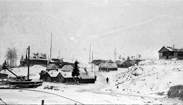 Camp initial de Flin Flon, 1927.