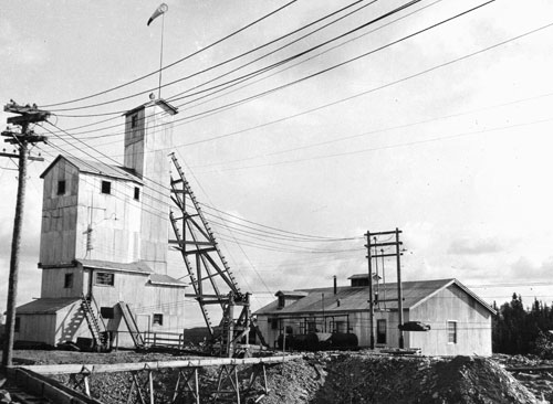 San Antonio gold mine shaft 1933.