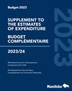 Thumbnail of Economic Development, Investment and Trade Main Estimates Supplement cover