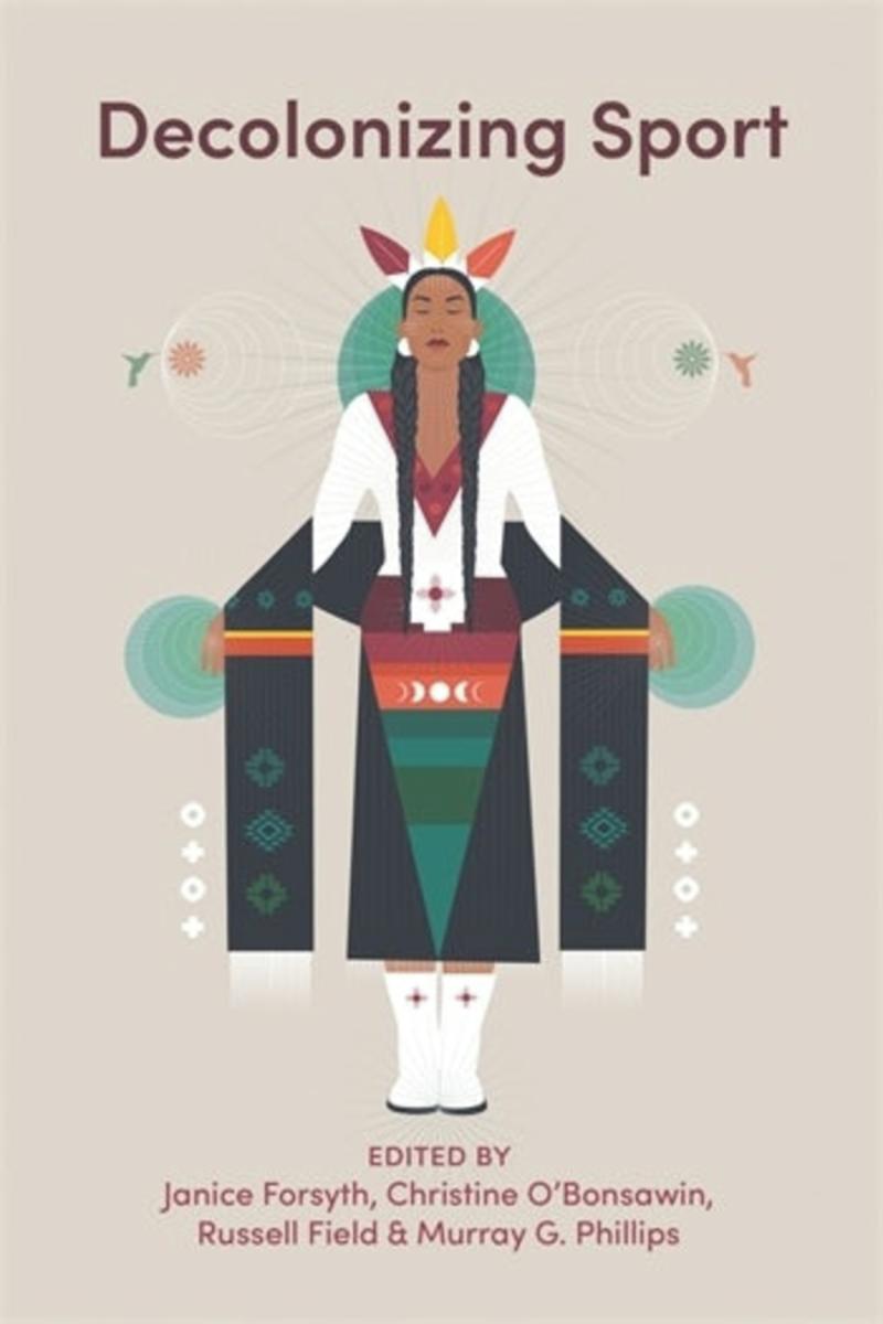 book cover showing an illustration of an Indigenous person looking forward. They are dressed in Indigenous regalia.