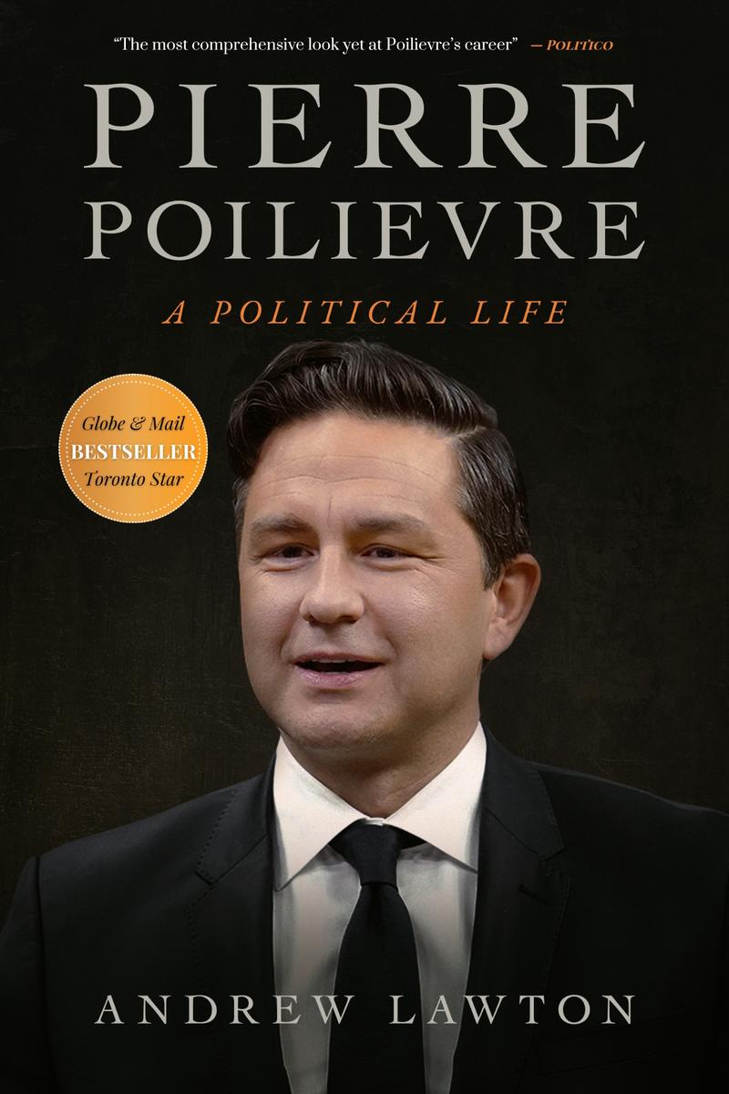 book cover showing an image of him from the shoulders up. He wears a black suit, white shirt, and black tie, and looks out towards the viewer