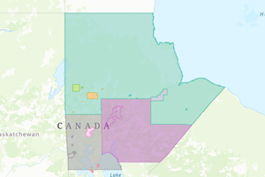Image of map of Manitoba