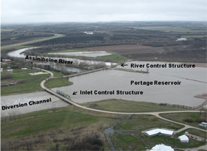 Portage Reservoir (facing west)