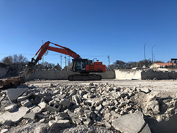 La démolition du bâtiment Kullberg’s est presque terminée.