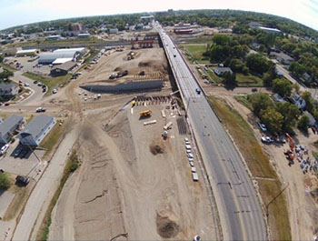 Looking south toward Stickney Avenue