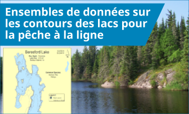 Ensembles de données sur les contours des lacs pour la pêche à la ligne