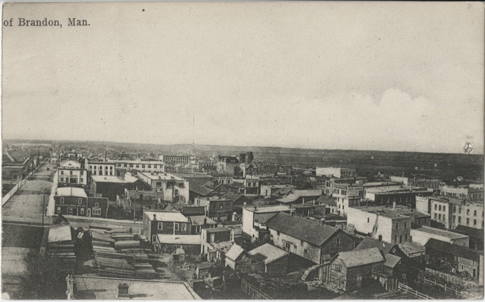 Photo de Brandon, au Manitoba, vers 1900