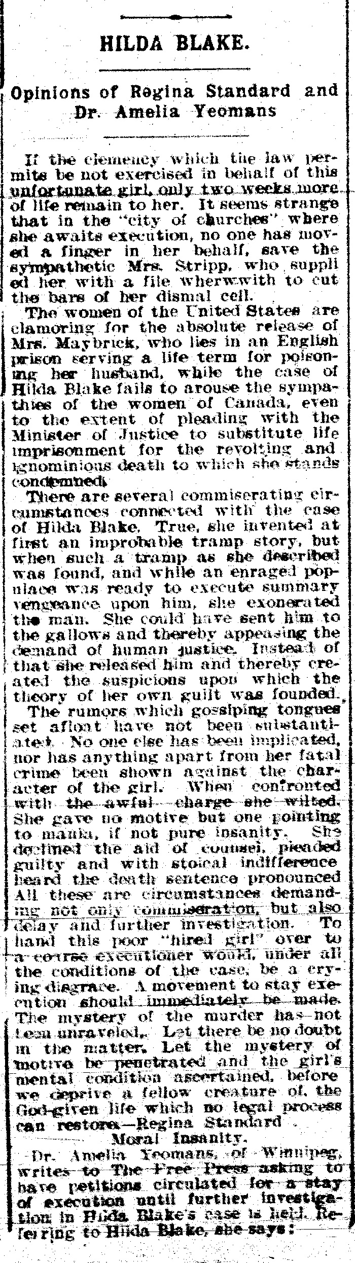 Article du Brandon Western Sun, 21 dcembre 1899