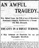 Article du Brandon Western Sun, 6 juillet 1899