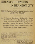 Article du Winnipeg Morning Telegram, 6 juillet 1899