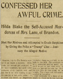 Manitoba Morning Free Press Article,  10 July, 1899