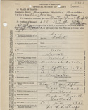 Certificat de dcs de Robert Lane, vers 1924
