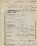 Certificat de dcs de Robert Lane, vers 1924