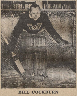 Bill Cockburn in Net 