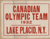 Canadian Olympic Team poster from the Cliff Crowley scrapbook