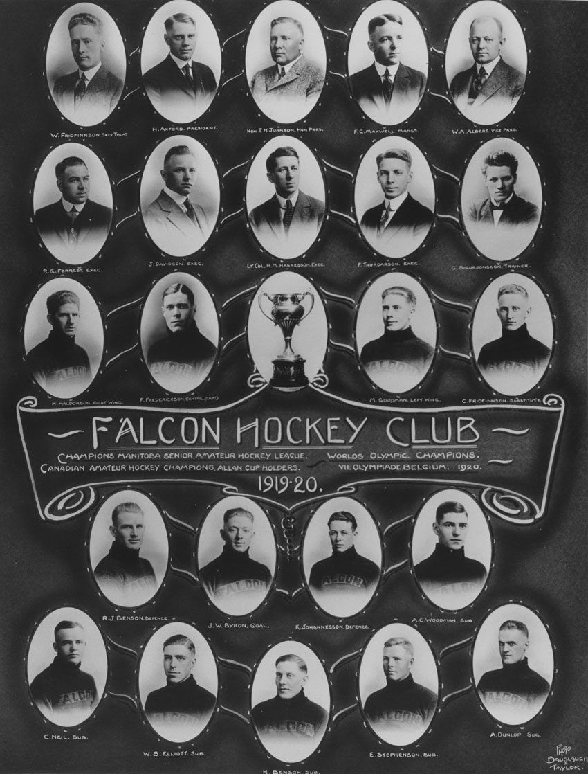 Le Falcon Hockey Club, champion olympique, 1919-1920 