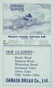 Western Canada Airways and Canadian Bread Co. advertisements
