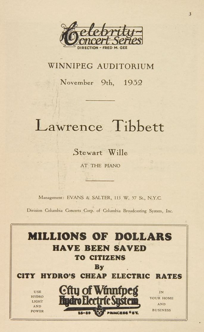 Programme Tibbett