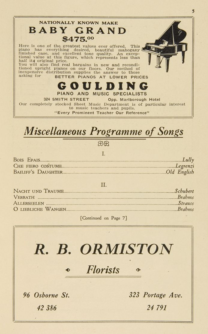 Programme Tibbett