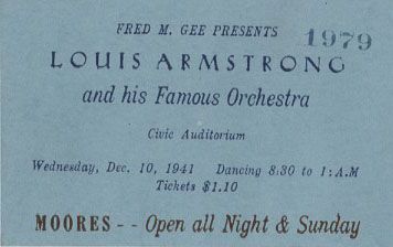Billet Louis Armstrong