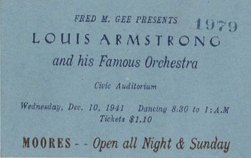 Louis Armstrong ticket