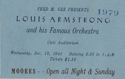 Louis Armstrong ticket